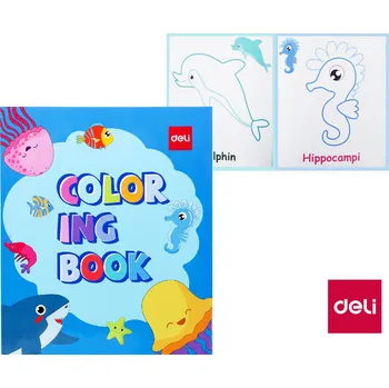 omalovánky Omalovánky MOŘSKÝ SVĚT 12 listů DELI EN044