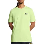 tričko Under Armour Sportstyle Left Chest - Morph Green/Black M
