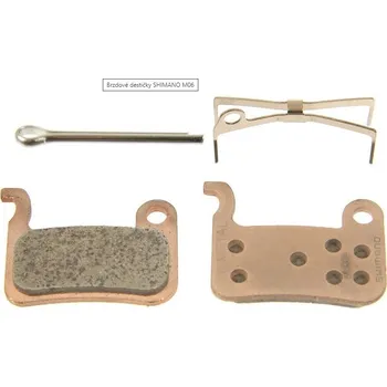 Brzdová destička brzdy - disc destičky SHI M06 975,965,775,595 kov