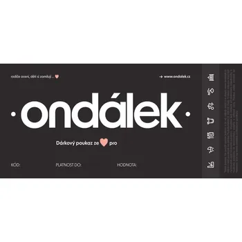Dárkový potravinový koš ONDÁLEK Dárkový poukaz v hodnotě 5000 Kč - černý