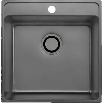 Nerezový dřez Laveo Besos ocelový dřez 49x48 cm grafit SLB_510T