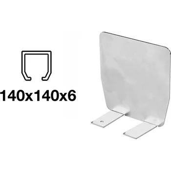 CAIS Kryt pro C-profil 140x140x6mm PILOT L