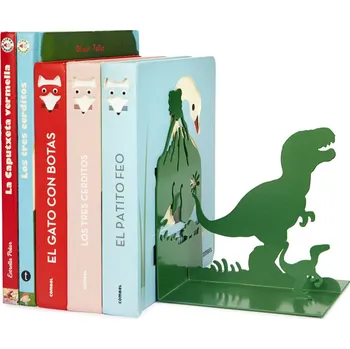 Zarážka na knihu Zarážka na knihy, jurské, zelené, kovové, 16x13x10