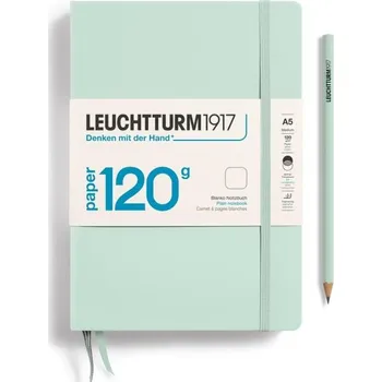 Blok Leuchtturm1917 Zápisník 120G Mint Green Medium A5 čistý
