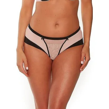 Kalhotky Krémové kalhotky Gaia Leonia s černým lemováním GFP 1240 Leonia S-3XL Velikost: XL