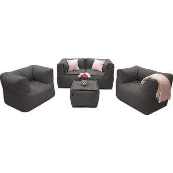 Zahradní sestava Textilní modulová sestava MODULTEX pro 4 osoby (šedo-hnědá)