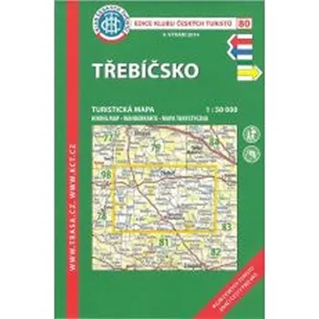 Cestování Třebíčsko /KČT 80 1:50T Turistická mapa
