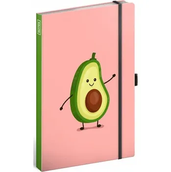 Blok Notes Avokádo, linkovaný, 13 × 21 cm