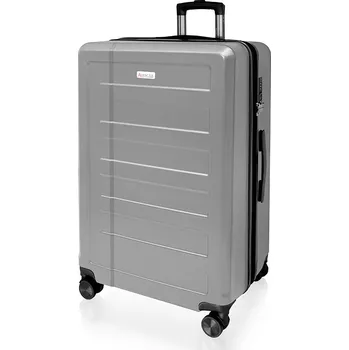 AVANCEA Skořepinový cestovní kufr DE2934 stříbrný L 76x50x33 cm