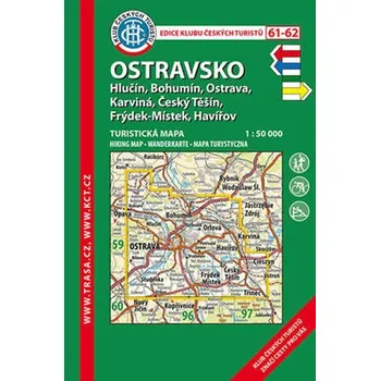 Cestování Ostravsko /KČT 61-62 1:50T Turistická mapa