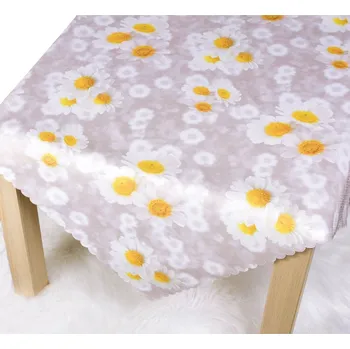 Stolování Ubrus s nešpinivou úpravou, Chryzantéma, bežový