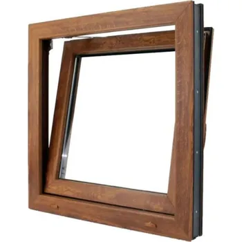 Okno Bravo Okno plastové bílé/zlatý dub, OS1 50x50 P, 2sklo, 4kom/60mm (vč. kliky)