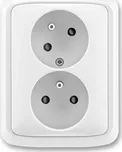 ABB Dvojitá zásuvka Tango 5513A-C02357 B bílá