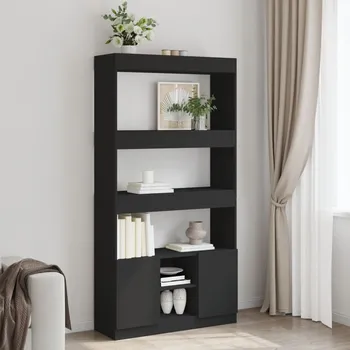vidaXL Skříň highboard černá 92 x 33 x 180 cm kompozitní dřevo