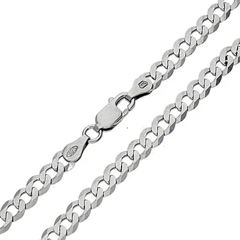 Náramek Goldstore Stříbrný pevný náramek rhodiovaný Váha: 4.05 g, Délka: 20 cm