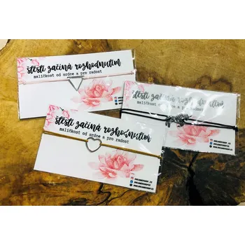 Náramek Dreamer Provázkový náramek Štěstí začíná rozhodnutím 29579