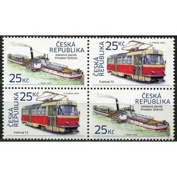 Poštovní známka Česká pošta (2015) č. 861-862 ** - Česká republika - Tramvaj T3 + kolesový parník (6)