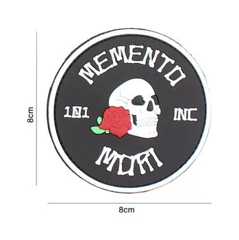 Nášivka Gumová nášivka 101 Inc Memento Mori - černá