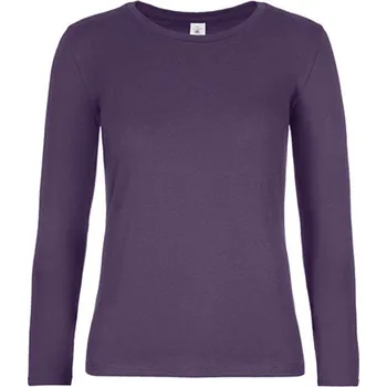 B&amp;C Dámské tričko s dlouhým rukávem TW08T Urban Purple XXL