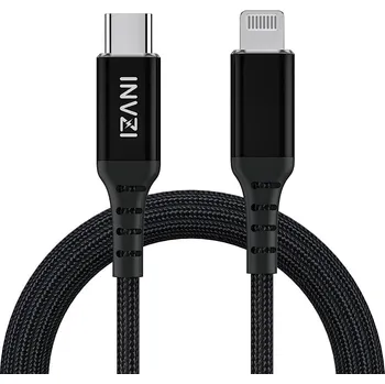 Datový kabel INVZI Invzi® USB-C do Lightning kabel s MFi