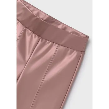 Mayoral Dlouhé kalhoty koženkové 7750 barva: růžová, Rozměr: 140 (10 let)