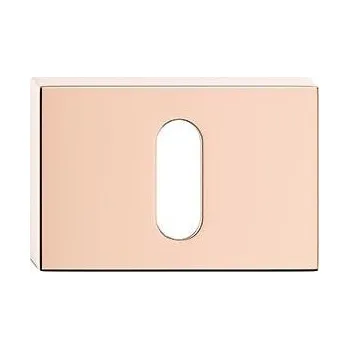 Dveřní kování Dolní štít na klíč CORONA U- Měděný lesklý