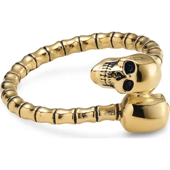 Prsten Aspero | Prsten s lebkami z nerezové oceli zlaté barvy - Lucleon