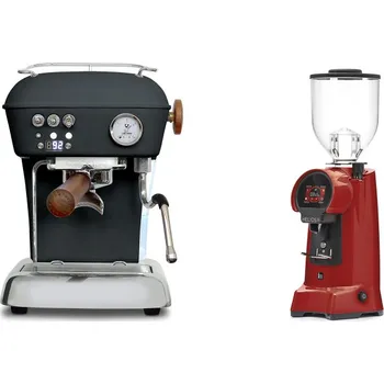 Kávovar Ascaso Dream PID, Anthracite + Eureka Helios 75, ferrari red