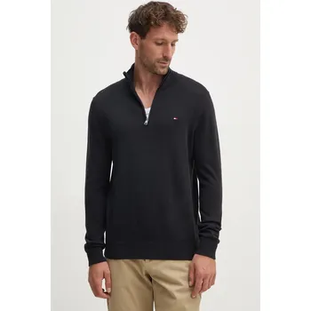 Pánský svetr Bavlněný svetr Tommy Hilfiger MW0MW37331 černá 99X, vel. XXL