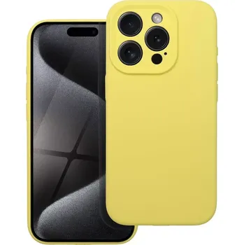 Pouzdro na mobilní telefon Silikonové pouzdro Coolcase SILICONE 2mm - Apple iPhone 15 Pro Šťavňatě žluté (Silikonový kryt či obal SILICONE 2mm na mobilní telefon Apple iPhone 15 Pro Šťavňatě žluté)