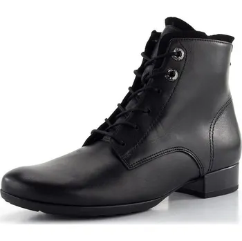 Dámské kozačky Gabor širší šněrovací kotník černý 52.715.57 - 39 | P688198