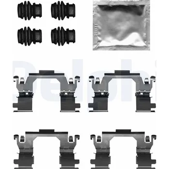 Přislušenství brzdového systému Sada příslušenství, obložení kotoučové brzdy DELPHI LX0709