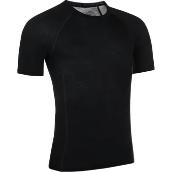 cyklistický dres Triko PELLS Merino Black - L