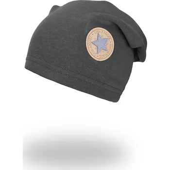 Oblečení a móda Little Angel Čepice spadlá hřejivá - šedá Velikost čepic: 3 | 42-44 cm