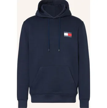 Pánská mikina Tommy Jeans Pánská Mikina S Kapucí, tmavě modrá, S