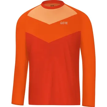 cyklistický dres GORE C5 Trail Long Sleeve Jersey-orange.com-L