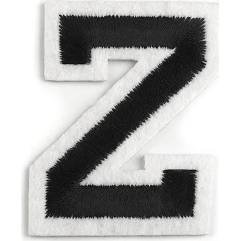 Nášivka Nažehlovačka písmena Varianta: 26 "Z" černá, Balení: 1 ks