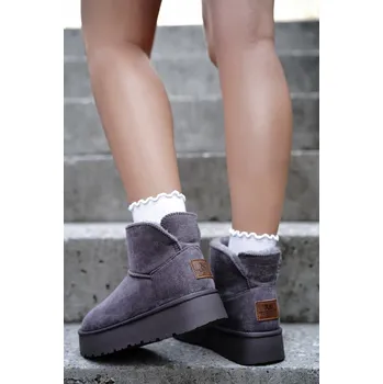 Dámská zimní obuv XTI kotníkové sněhule 142197 šedá 39