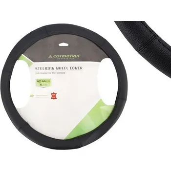 Autopotah Potah volantu XL 42-44 cm pravá kůže - černá