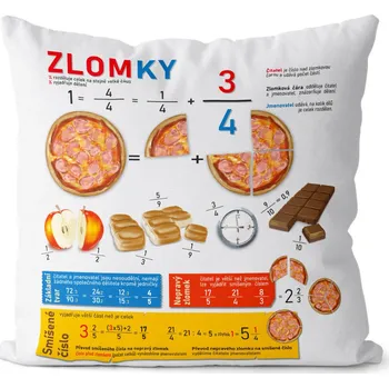 Dekorativní polštářek Polštář 40 x 40 cm - Zlomky