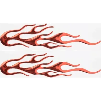Samolepicí dekorace na vozidlo Samolepka Plameny červené 25 x 4,5 cm
