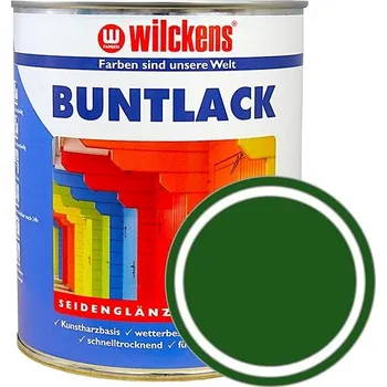barva na zeď Wilckens Německá syntetická vrchní barva pololesk Buntlack Seidenglaenzend zelená