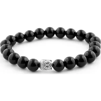 Náramek Velký černý náramek Buddha - Neshraw