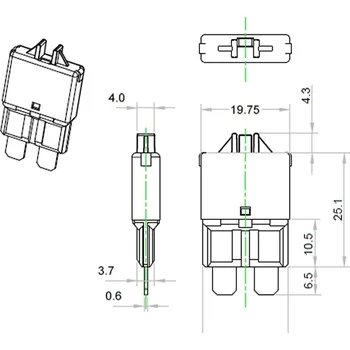 Autopojistky Nožová pojistka 10A - reset