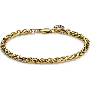 Náramek Essentials | 5mm pšeničný řetízkový náramek zlaté barvy - Lucleon