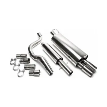 Tuning Nerezový výfuk 2x76mm VW Golf 4 (1J) - 1,4/1,6/1,8/1,8T/2,0/1,9 TDI/2,3