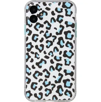 Pouzdro na mobilní telefon Kryt s leopardím vzorem pro iPhone 11 Pro - modrý