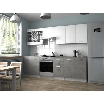 FALCO Kuchyňská Linka Pamis 260/200 bílá/beton