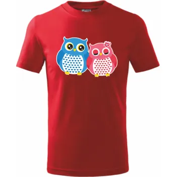 Chlapecké tričko ON-DESIGN Dětské tričko se SOVOU Velikost: 110 cm/4 roky, Barva: červená
