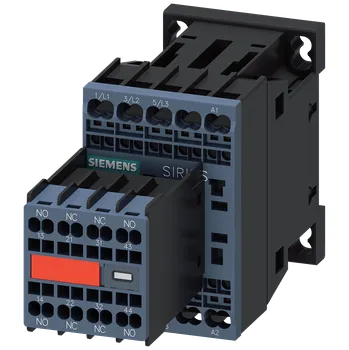 Stykač stykač, AC-3e, 16A/7,5kW/400V, 3pólový, DC 24V, 2 NO + 2 NC, pružinová svorka